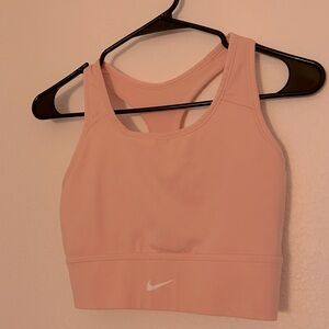 Nike Sports Bra Light Pink Size Medium Dri-Fit